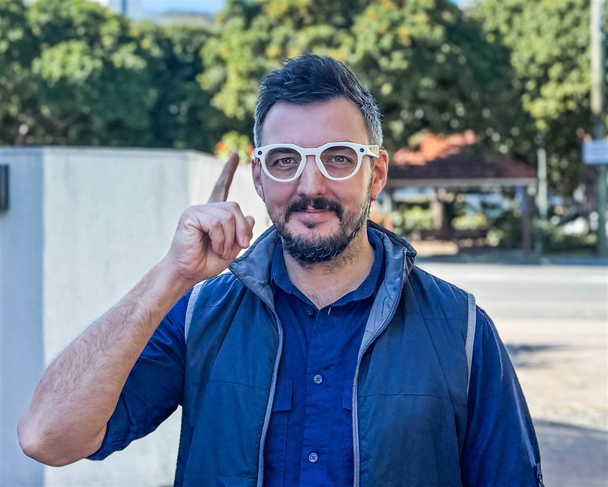 Inspector wearing camera glasses, capturing a walkthrough hands-free
